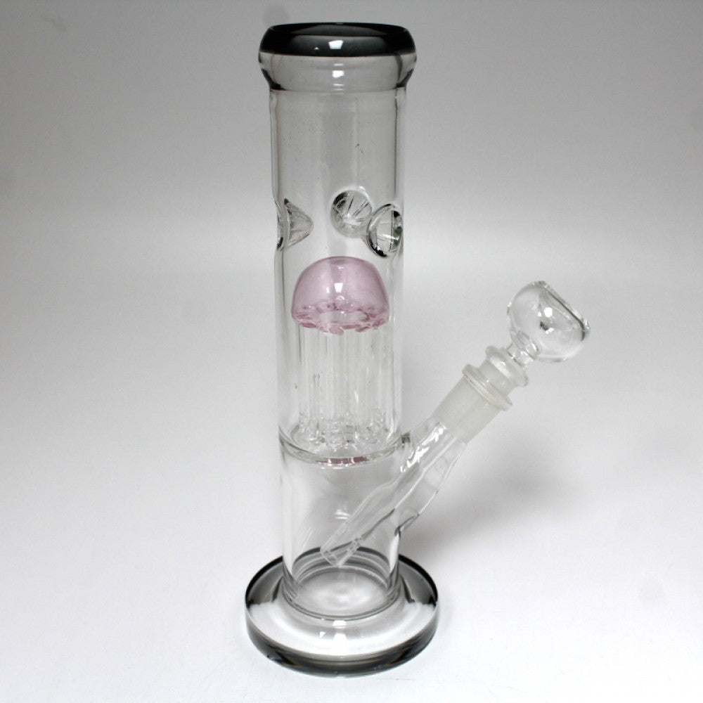 10'' Flat Bottom Tree Percolator Water Pipe G-G