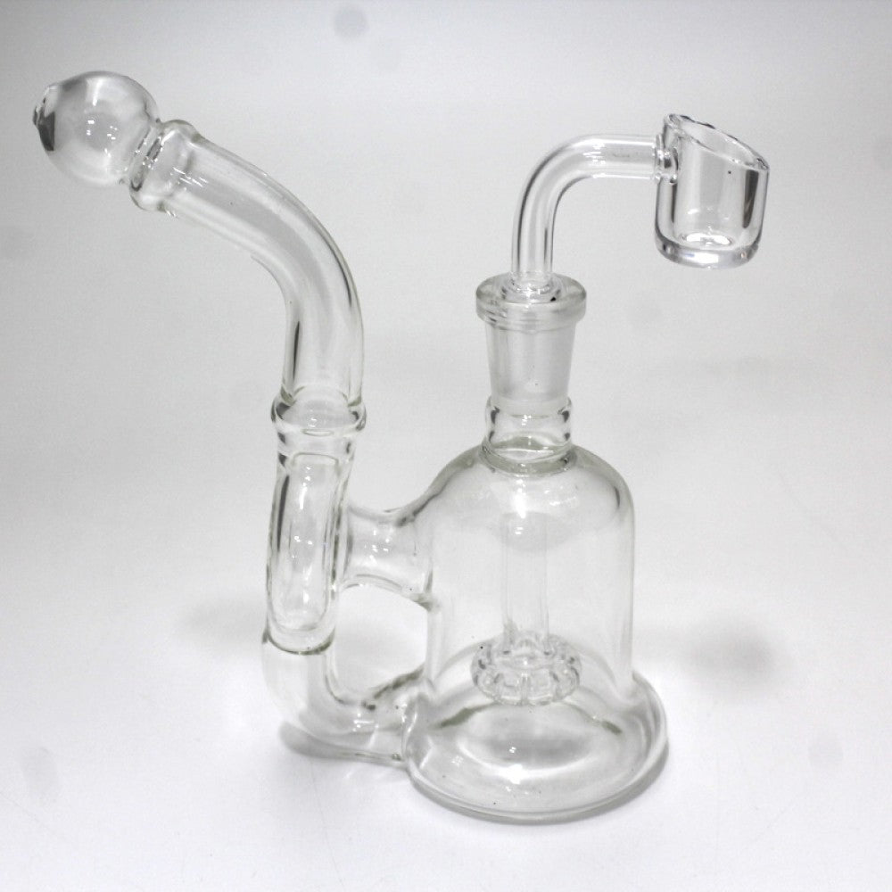 6'' Recycle Design Dab Rig Water Pipe With 14 MM Male Banger