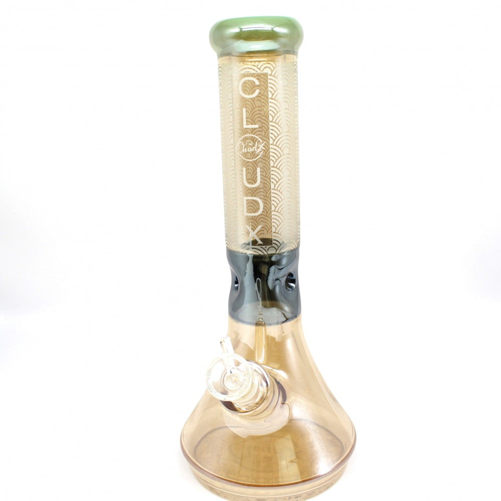 12'' 9MM COLORFUL BEAKER WATER PIPE G-G BY CALI CLOUDX