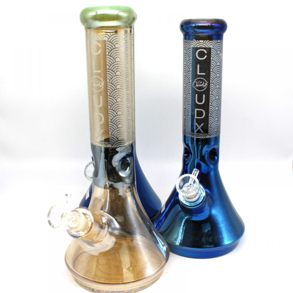 12'' 9MM COLORFUL BEAKER WATER PIPE G-G BY CALI CLOUDX