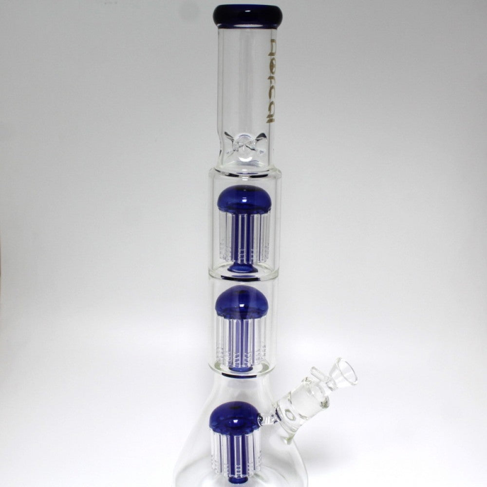 18'' Heavy Beaker With TRIPLE TREE PERCOLATOR Water Pipe G-G