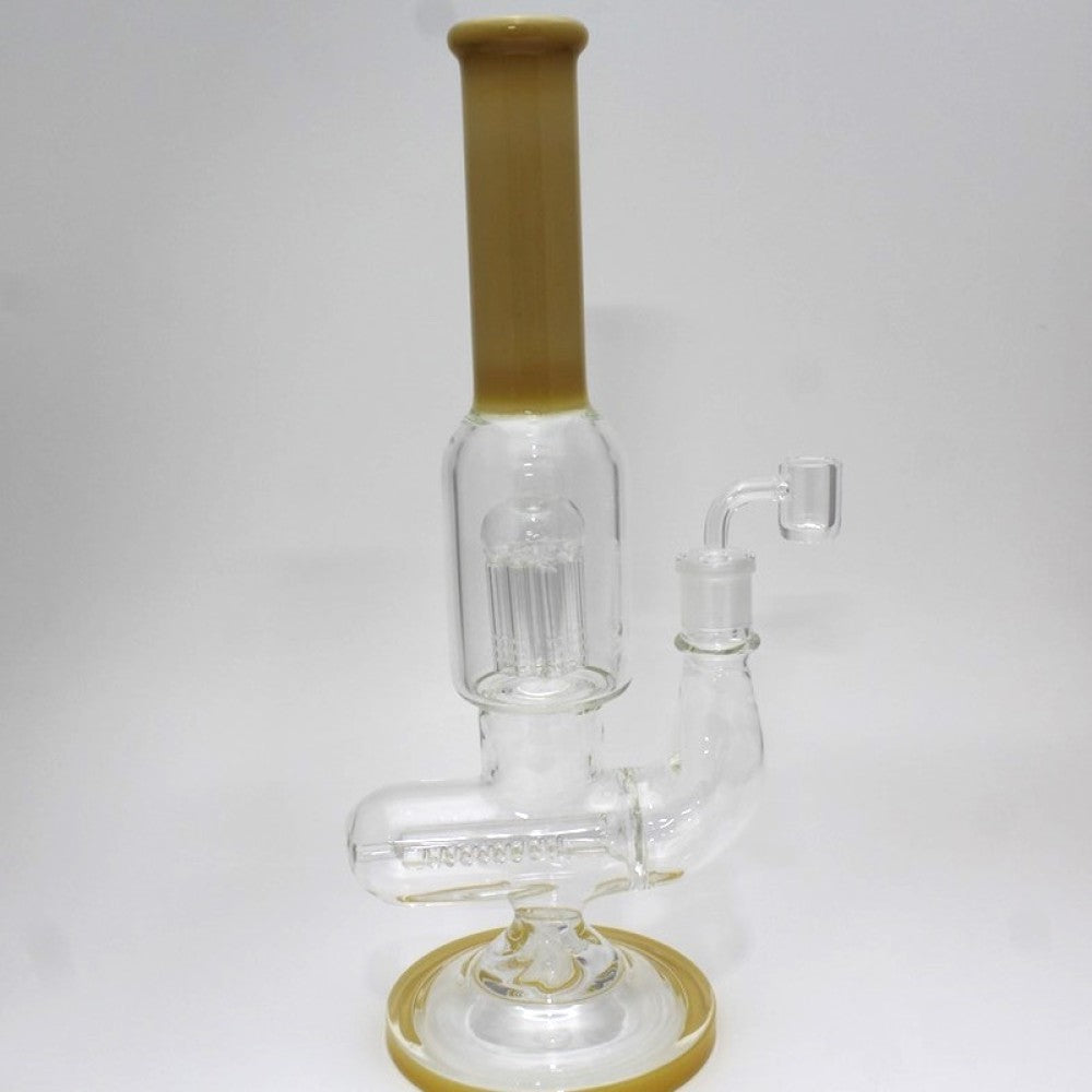 14.5'' Roller Inline Design With Tree Percolator Tube Color Heavy Water Pipe With 18 MM Male Banger