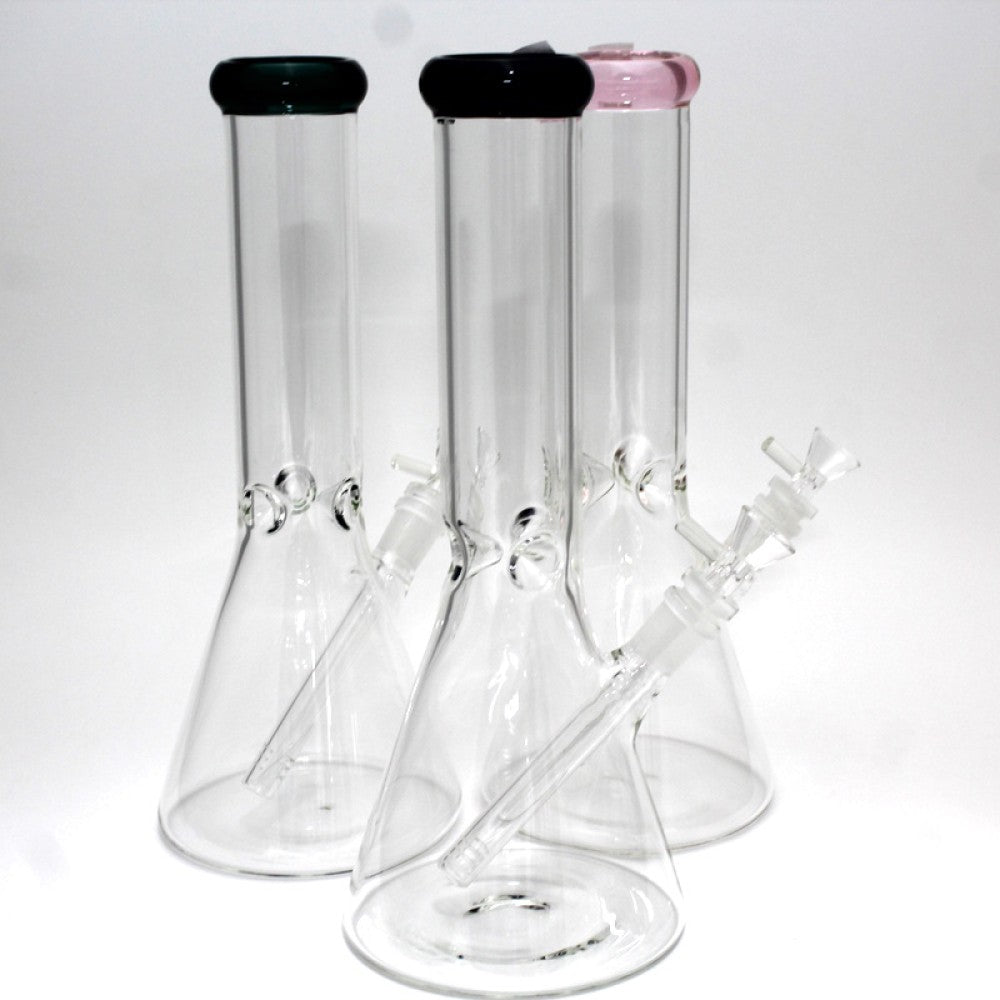 12'' Beaker Tube Color Heavy Duty Glass Water Pipe G-G