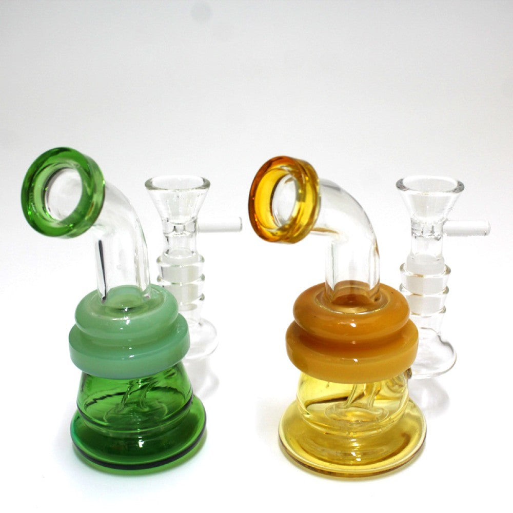 5'' Tube Color Dab Rig Water Pipe G-G