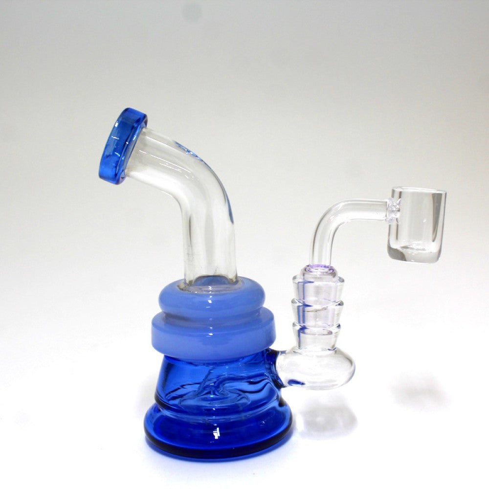 5'' Tube Color Dab Rig Water With 14 MM Male Banger