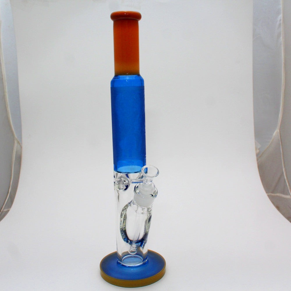 16.5" Straight Tube Multi Color Art Design Water Pipe G-G