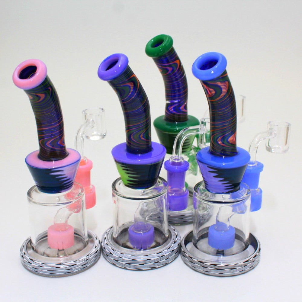 7" US Color Dab Rig Water Pipe With 14mm Male Banger 7" US Color Dab Rig Water Pipe With 14mm Male Banger