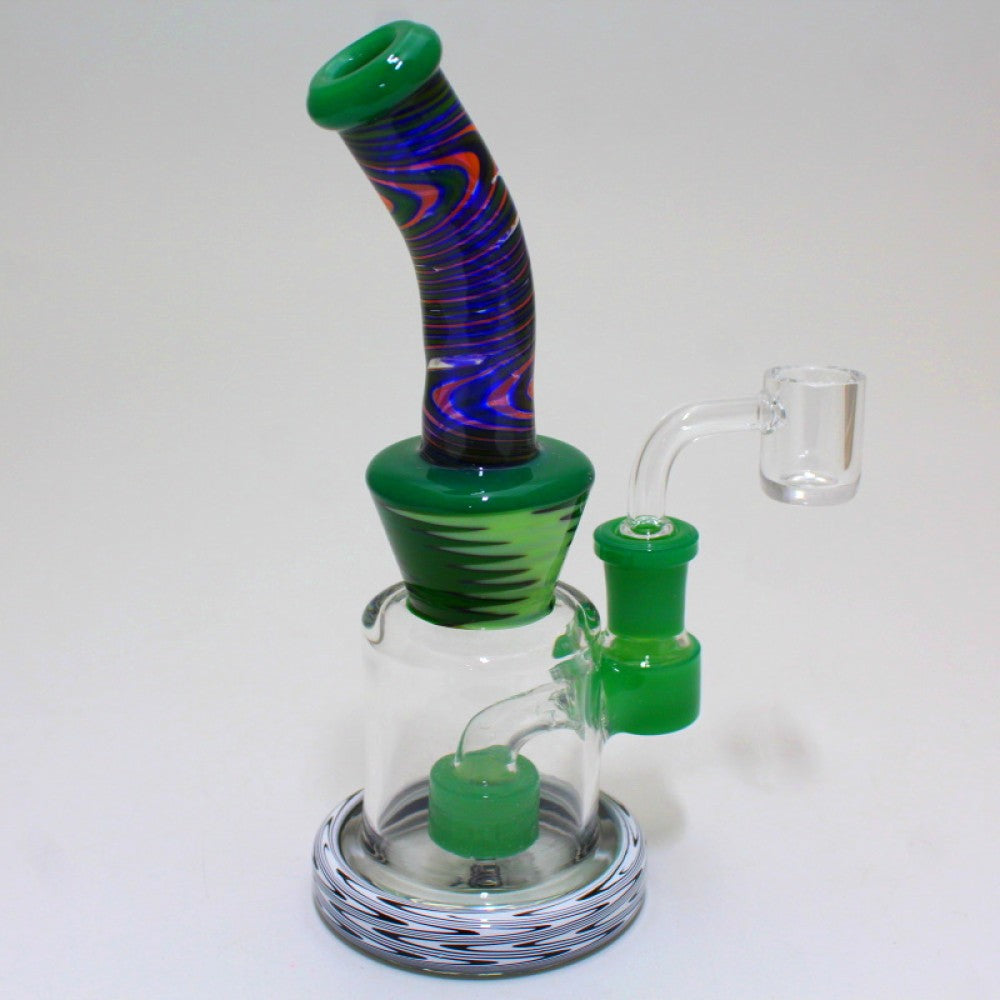 7" US Color Dab Rig Water Pipe With 14mm Male Banger 7" US Color Dab Rig Water Pipe With 14mm Male Banger