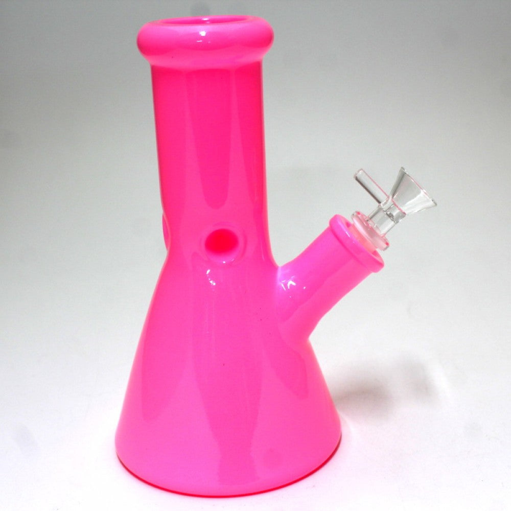 8" 9MM Solid Color Beaker Water Pipe G-G