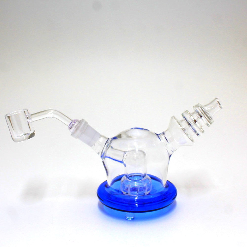 5" Stand Dab Rig Water Pipe With 14mm Male Banger