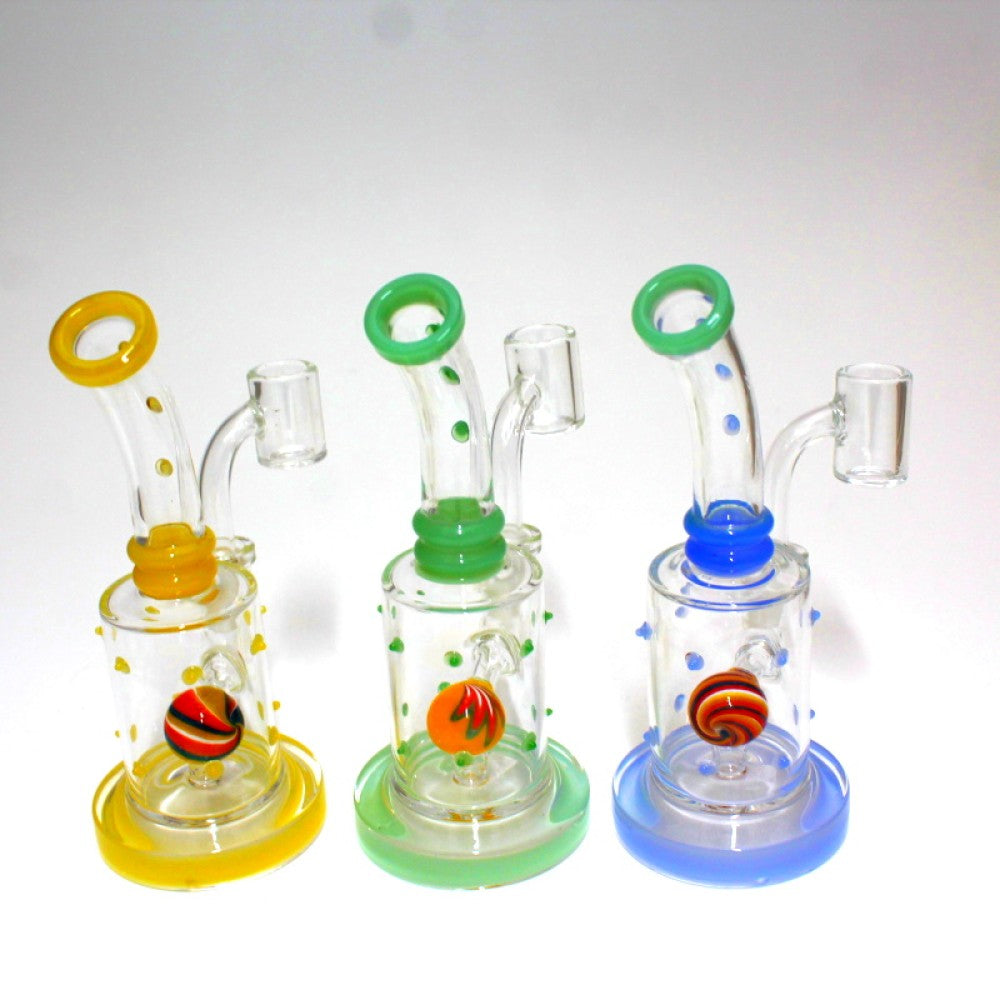 6" Dot Design Dab Rig with 14mm Male Banger G-G 6" Dot Design Dab Rig with 14mm Male Banger G-G