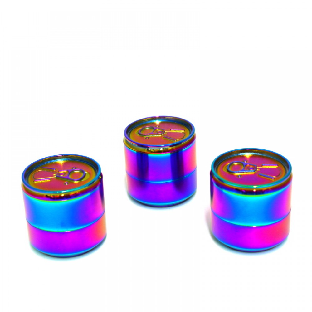 Item No # DK5894A 3 Part Rainbow Color Can Design Grinder 42 MM