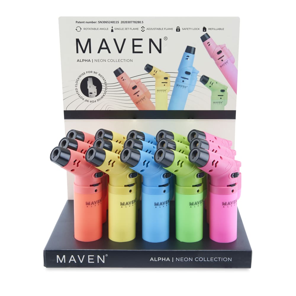 MAVEN ALPHA NEON COLLECTION 15PCS/BOX