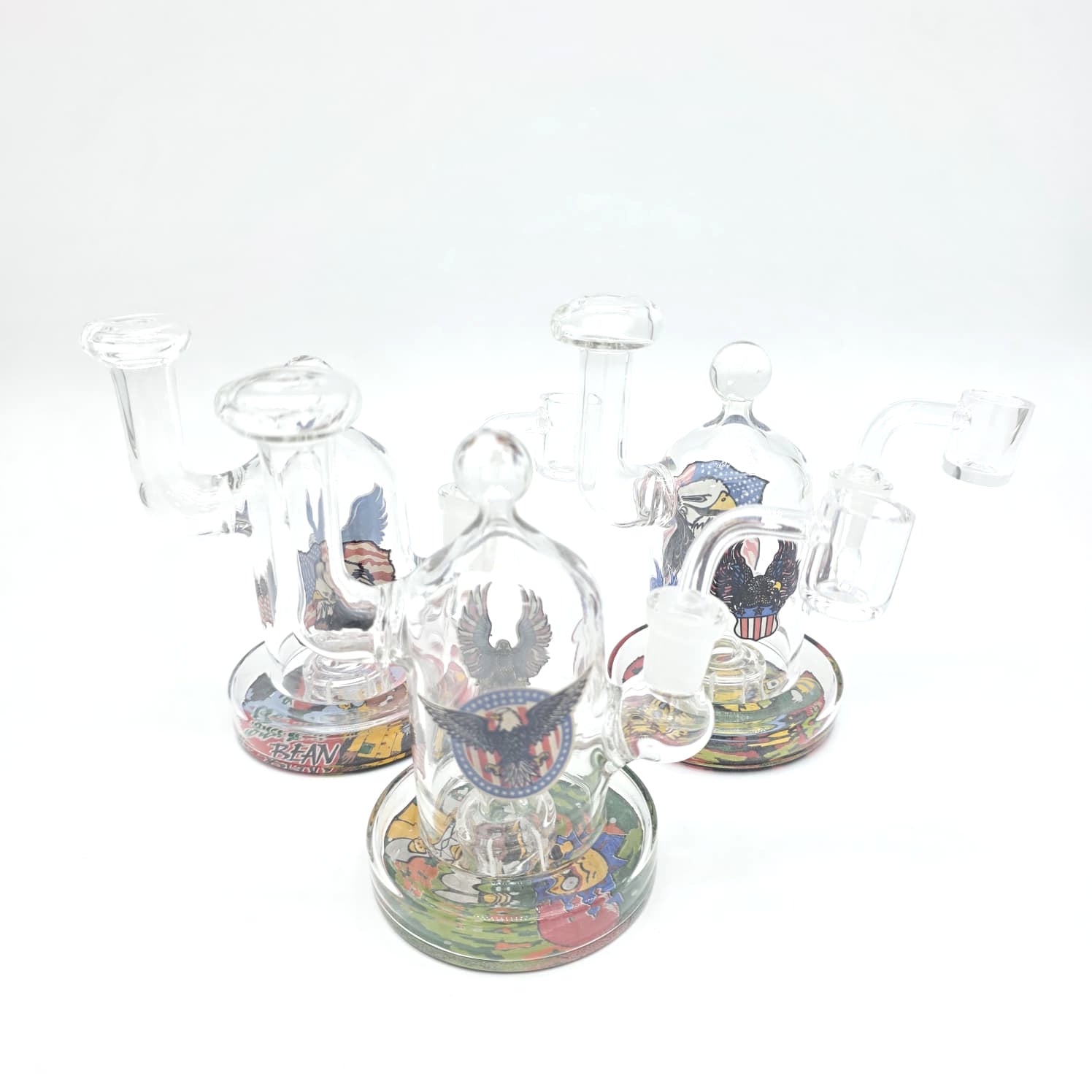 Side Arm Design Dab Rig Color Water Pipe