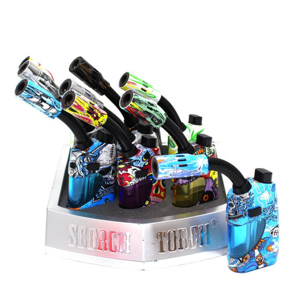 Model NO # 61685 Scorch Torch Bendable Torch Assorted Leaf/420 Designs Colors 9 Pcs Per Display