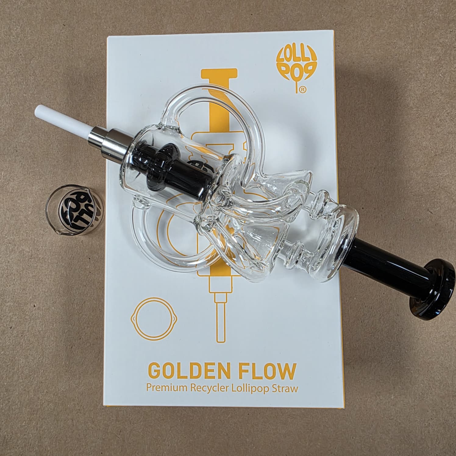 Golden Flow Premium Recycler Lollipop Straw Kit