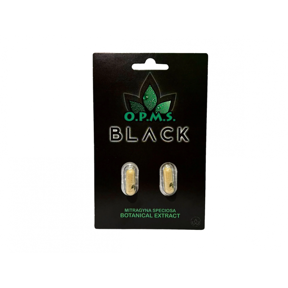 O.P.M.S Black Kratom Extract Capsules