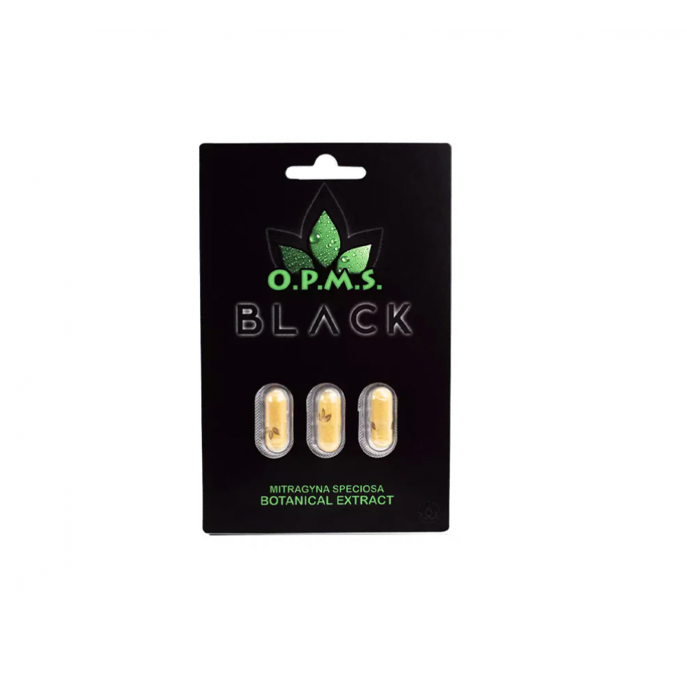 O.P.M.S Black Kratom Extract Capsules