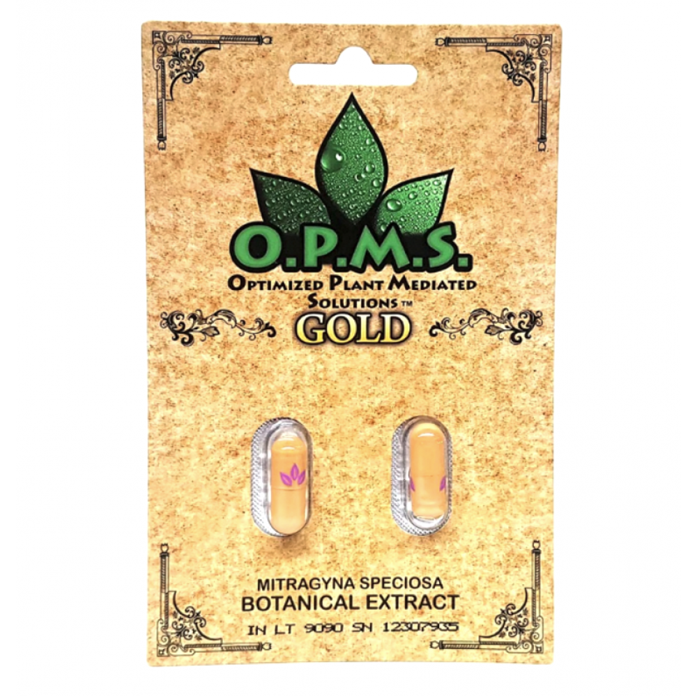 O.P.M.S Gold Kratom Extract Capsules