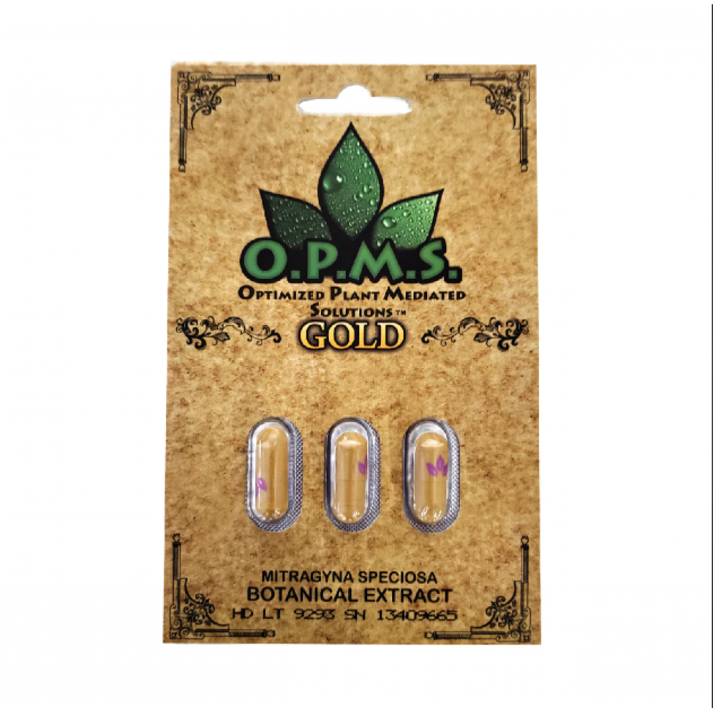 O.P.M.S Gold Kratom Extract Capsules