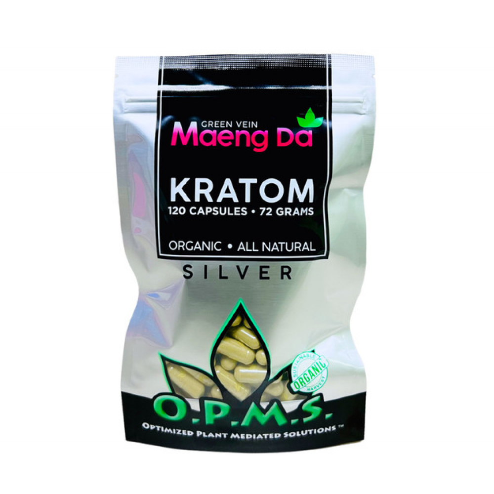 O.P.M.S Kratom Silver 120 Capsules