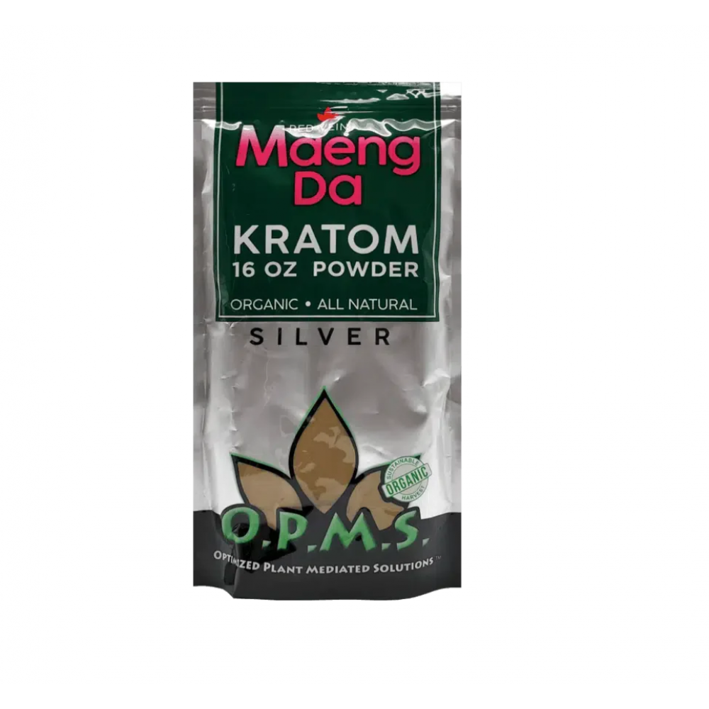 O.P.M.S Kratom Silver Powder 16 OZ