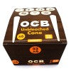 OCB Unbleached Cone 1 1/4 Size 6 Cones Per pack 32 Pack per Box