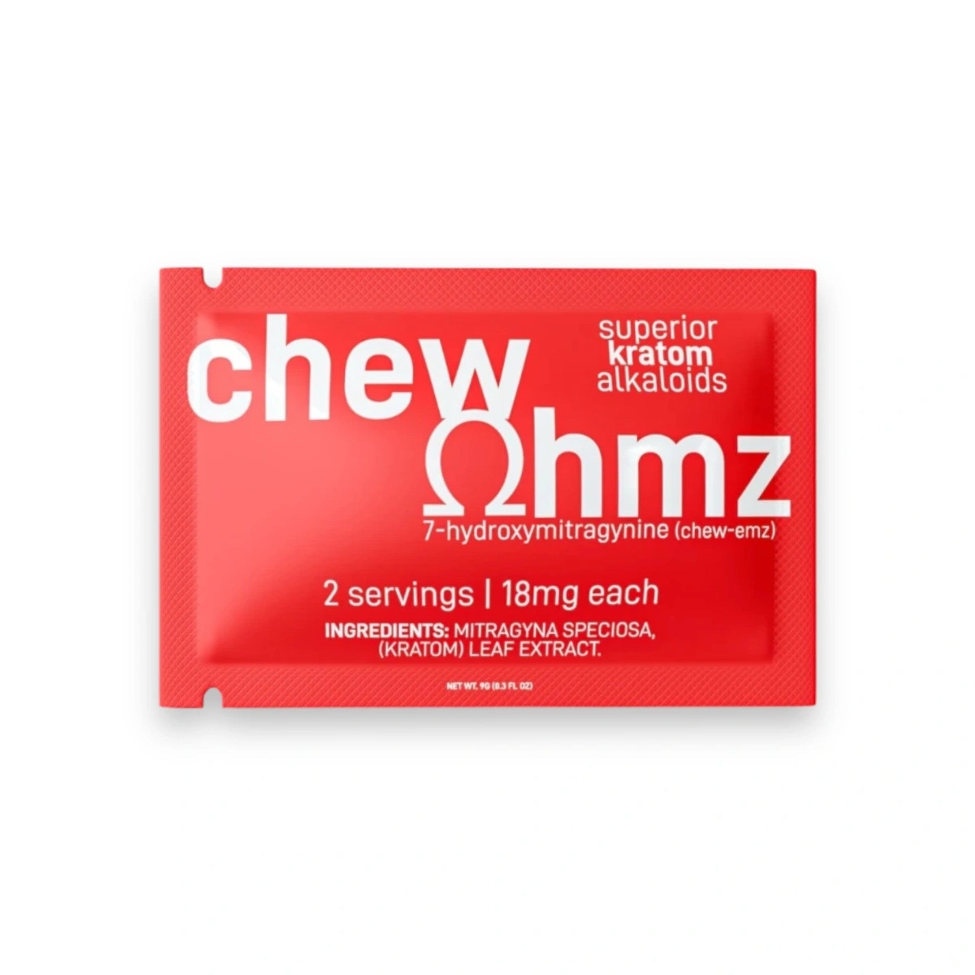 OHMZ Kratom 7-hydroxymitragynine Extract Chew 2ct 18mg