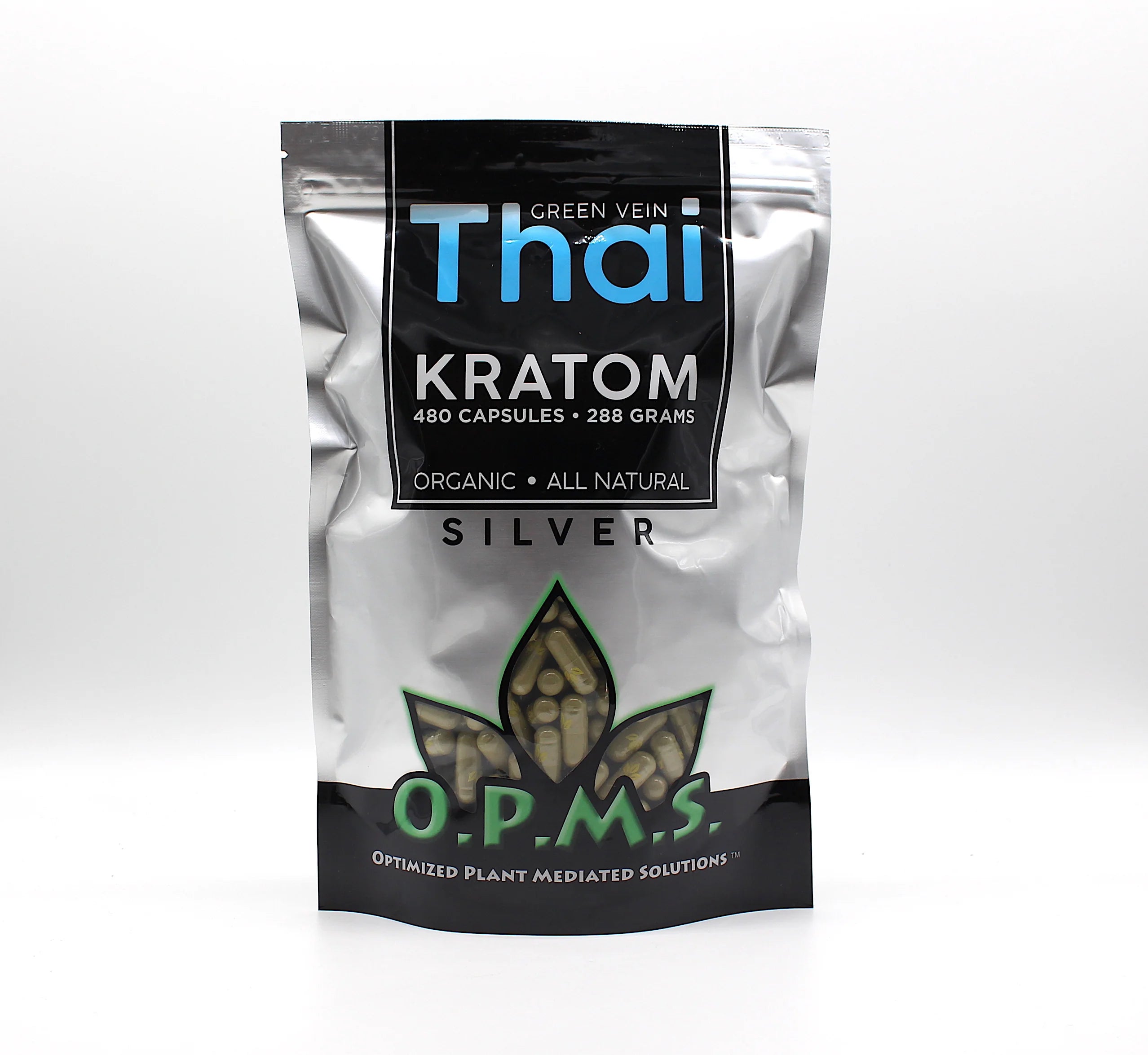 O.P.M.S Kratom Silver 480 Capsules