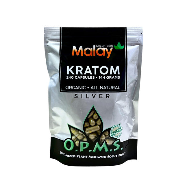 O.P.M.S Kratom Silver 240 Capsules