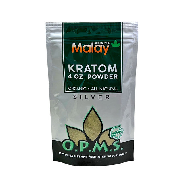 O.P.M.S Kratom Silver Powder 4 OZ