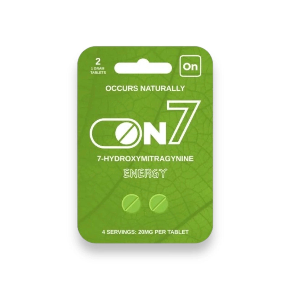 On7 Kratom 7-hydroxymitragynine Tablets Energy 20mg of 2c tablets