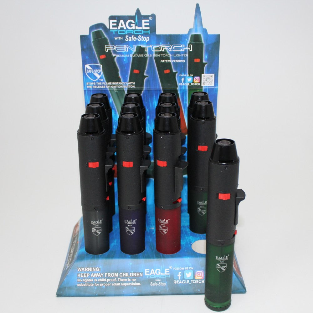 PT132P Eagle  TORCH With Safe -Stop PEN Torch 12  Per Display