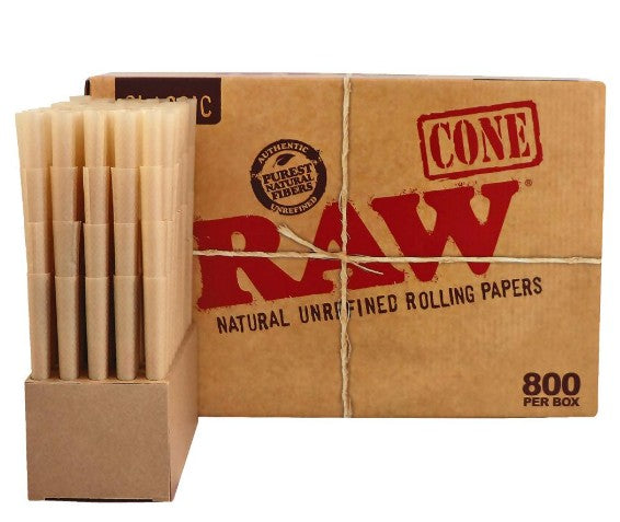 Raw Classic King Size Cones  800 cones Per Box