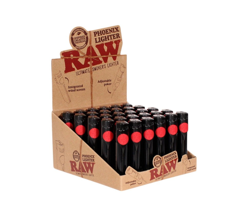 The RAW Phoenix Lighter Black 30CT Pack