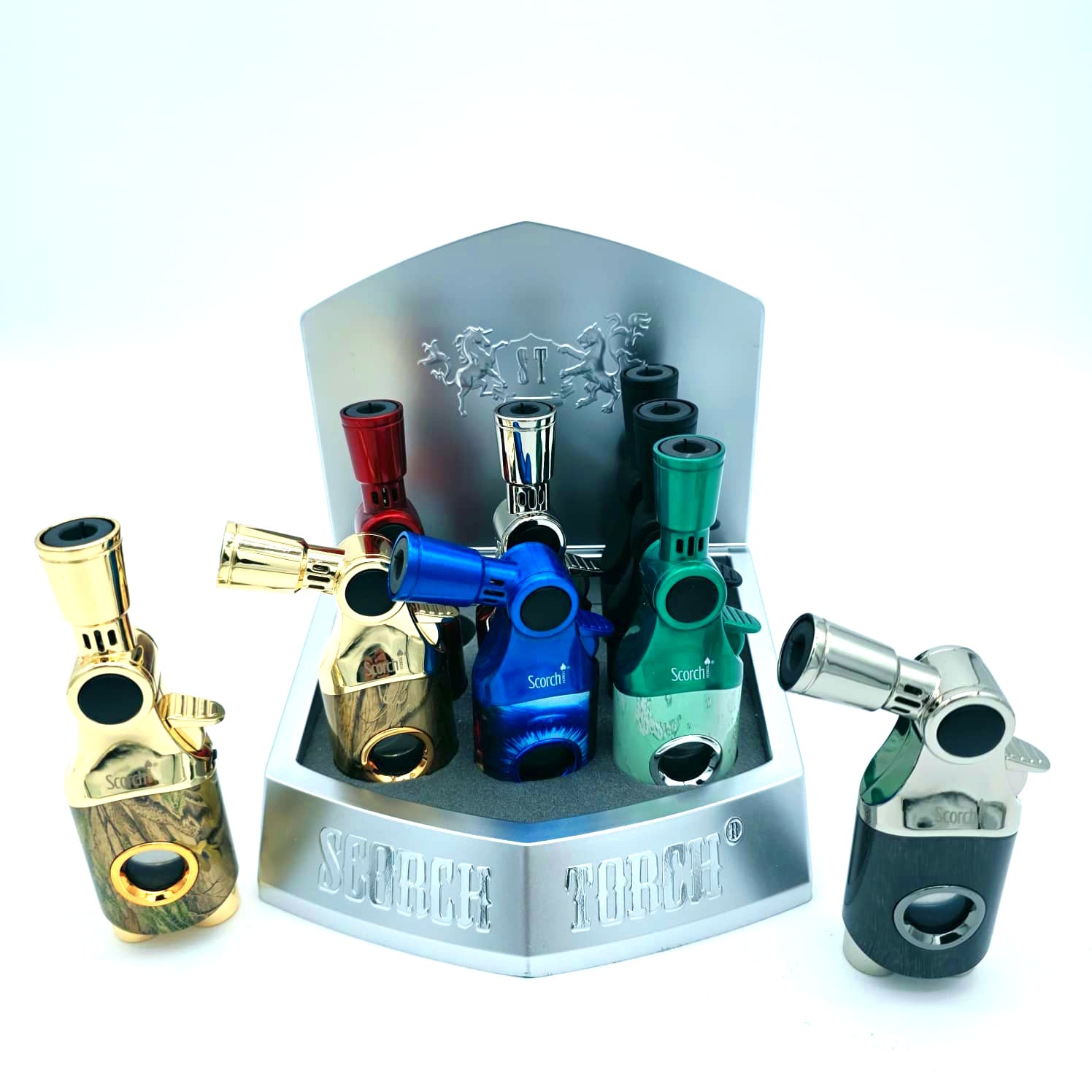 Scorch Torch 61864 Single Flame with Moving Head Torch Lighter 9PK