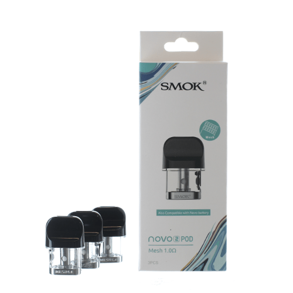 SMOK Novo 2 Pod 3pcs Pack (1.0ohm Mesh Pod) - Only for California Customer)