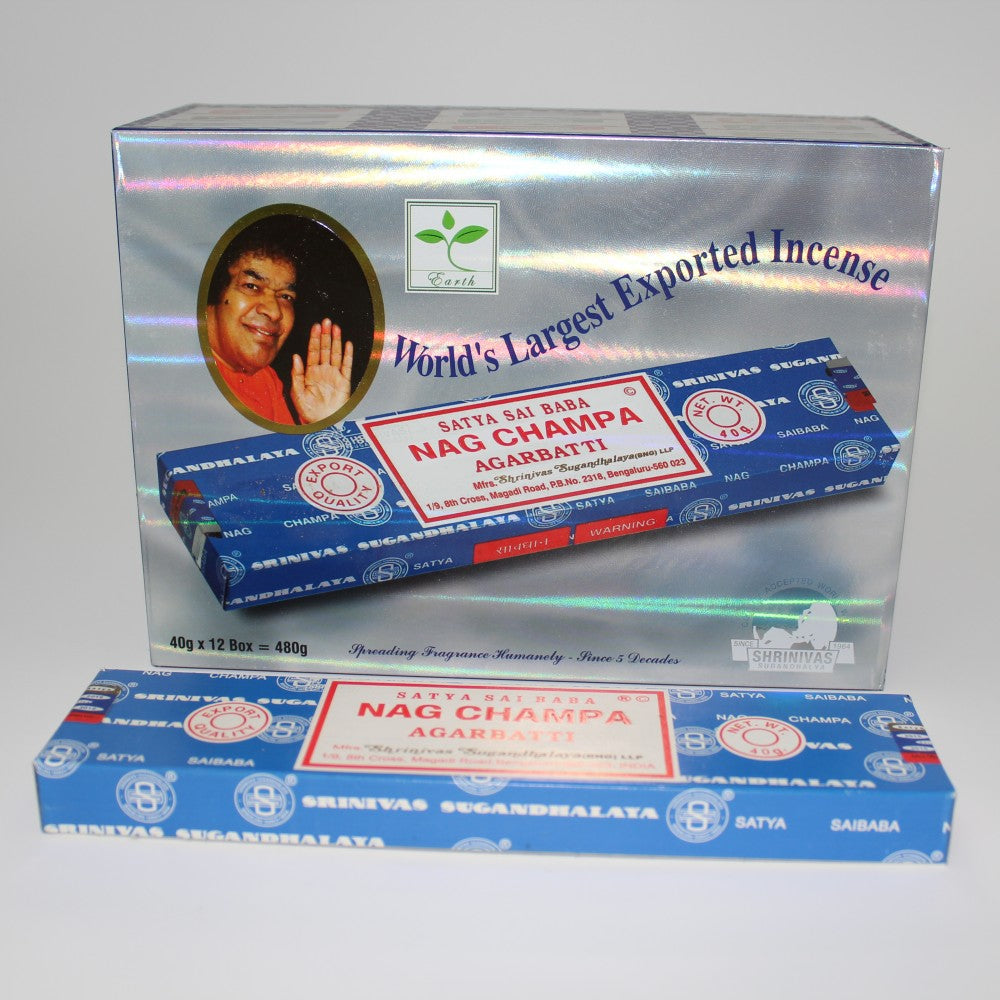 Satya Sai Baba Nag Champa Incense 40g x 12 box =480g