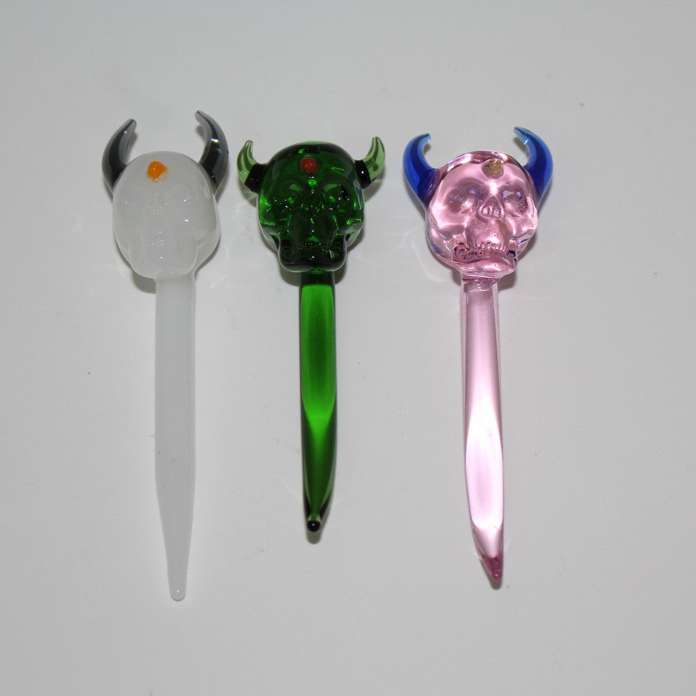 Skull Design Glass Dab Tool