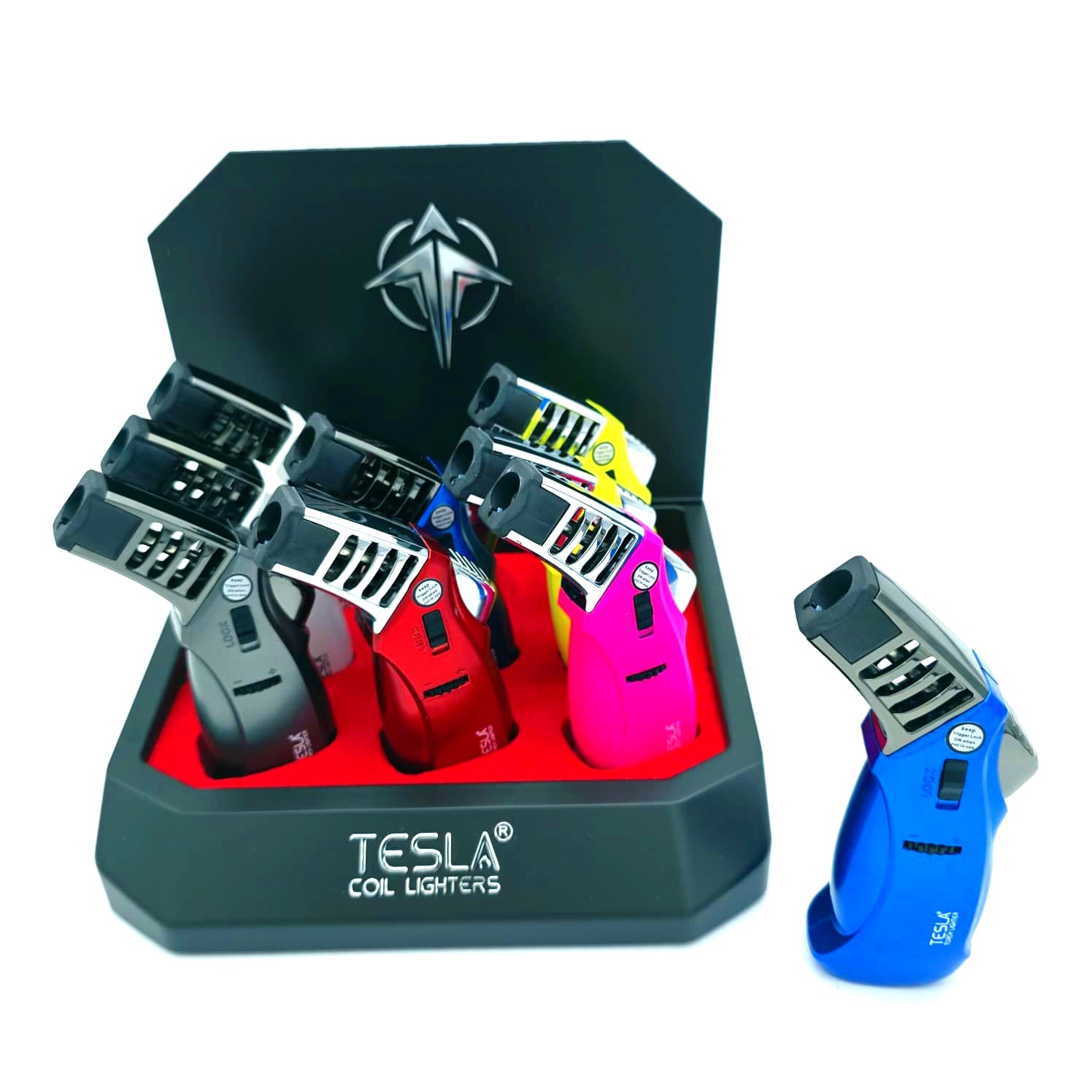 Tesla Turbo Torch (61643-T) By Scorch Torch Single Flame 9Pcs