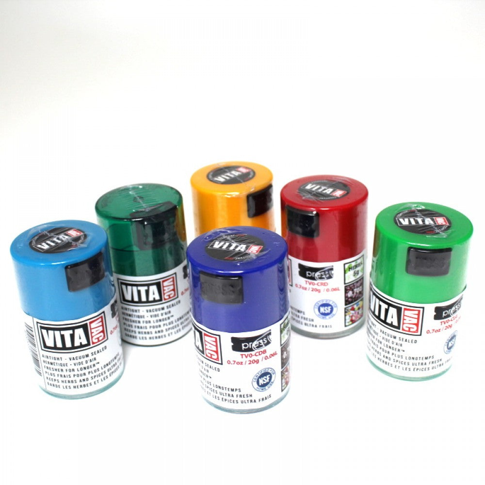 TV0 Assorted Color Airtight Jar/ 0.7 oz / 0.06 Liter