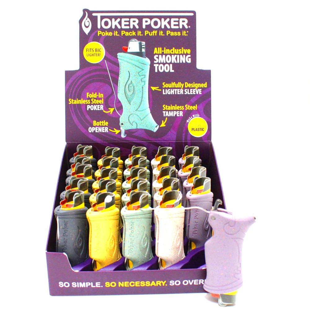 Toker Poker Fold - In Stainless Steel Poker With Bottle Opener 25 CT Pack