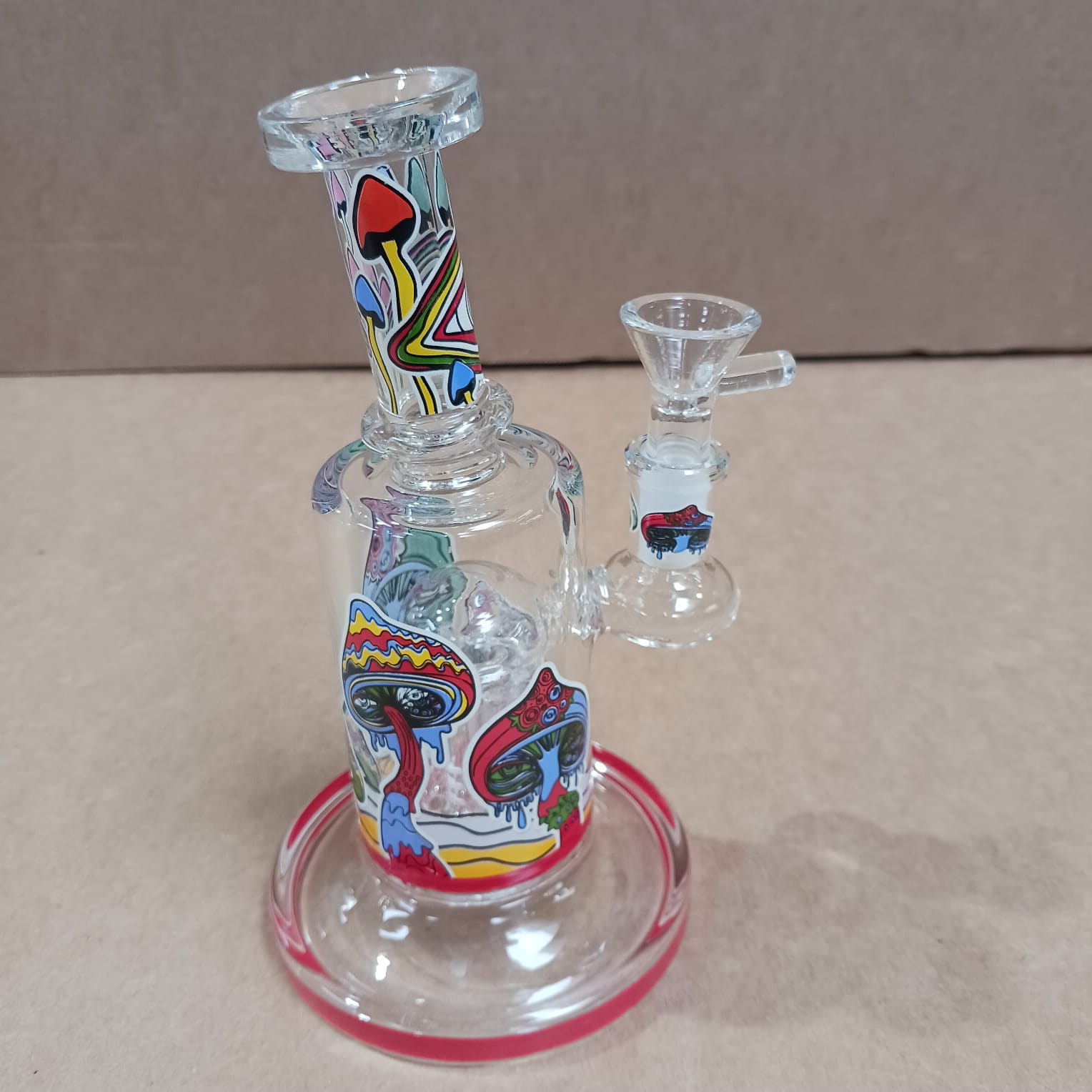 6'' Decal With Tree Percolator Water Pipe G-G