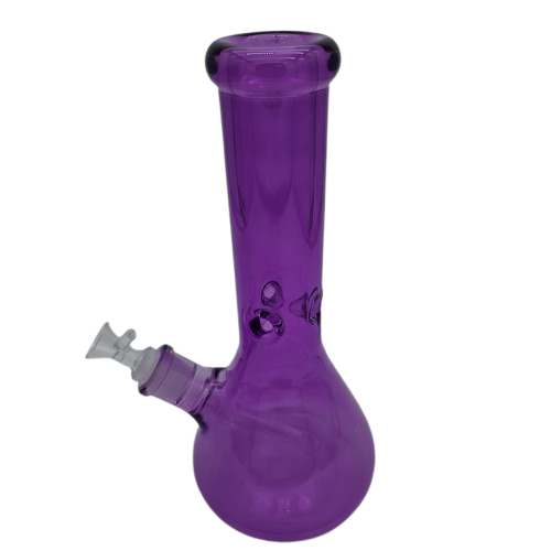 12'' Colorful Beaker Base Heavy Duty Water Pipe With 14 MM Male Bowl Glass On Glass