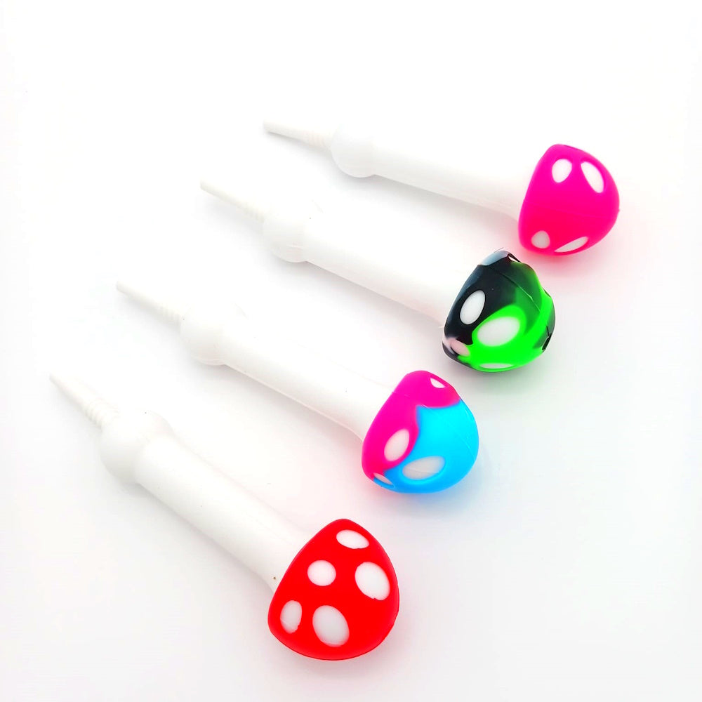 4'' Silicone Mushroom Design NC Kit With Ceramic Nail 10 MM Male