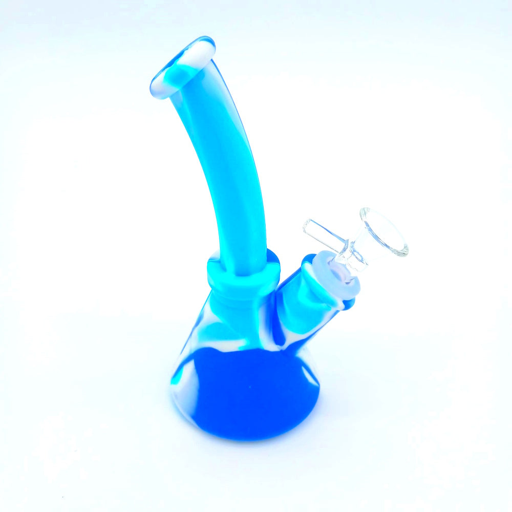 6'' Silicone Beaker Base Water Pipe with 14 MM Glass Bowl