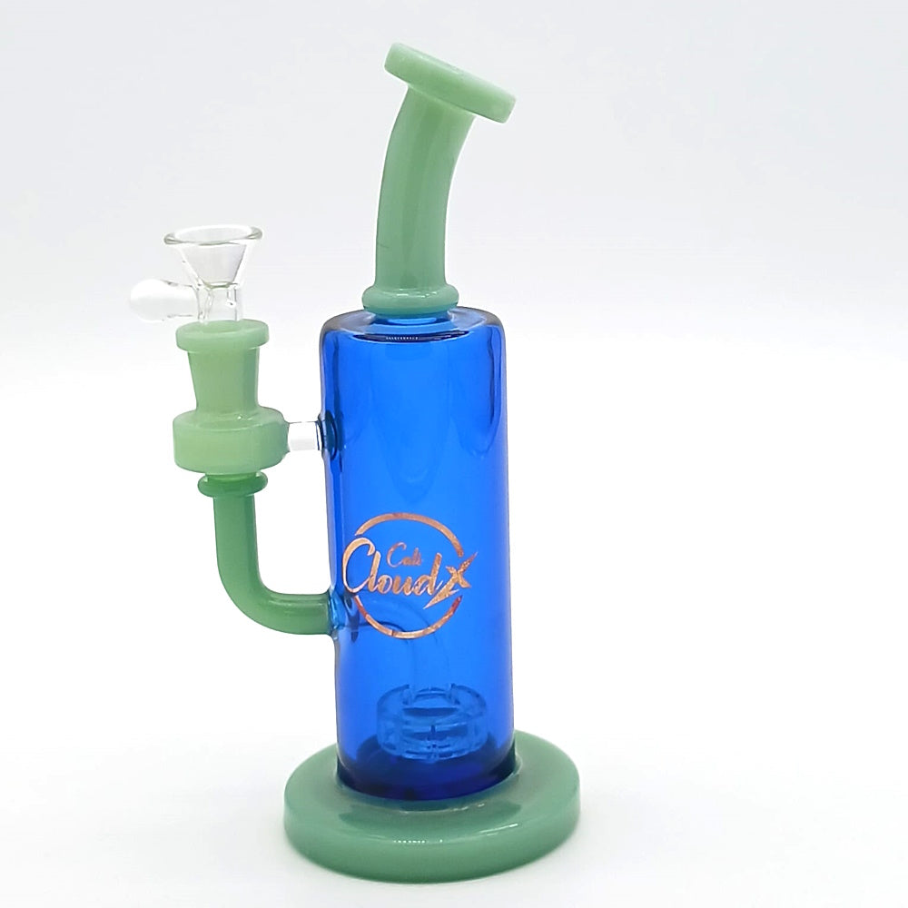 8''Cali Cloudx  Color Water Pipe With 14 MM Male Handle Bowl