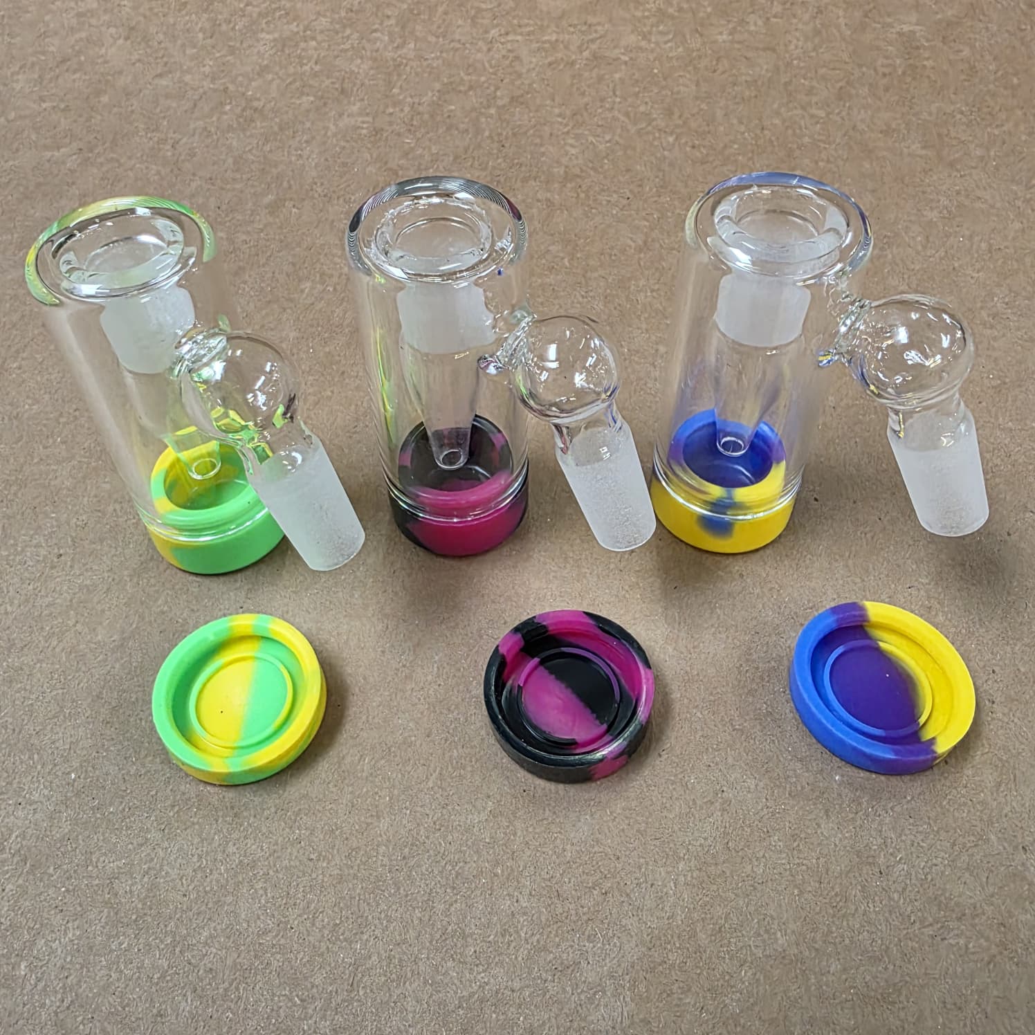 45Degree Ash Catcher 14mm To 14mm With Silicon Container