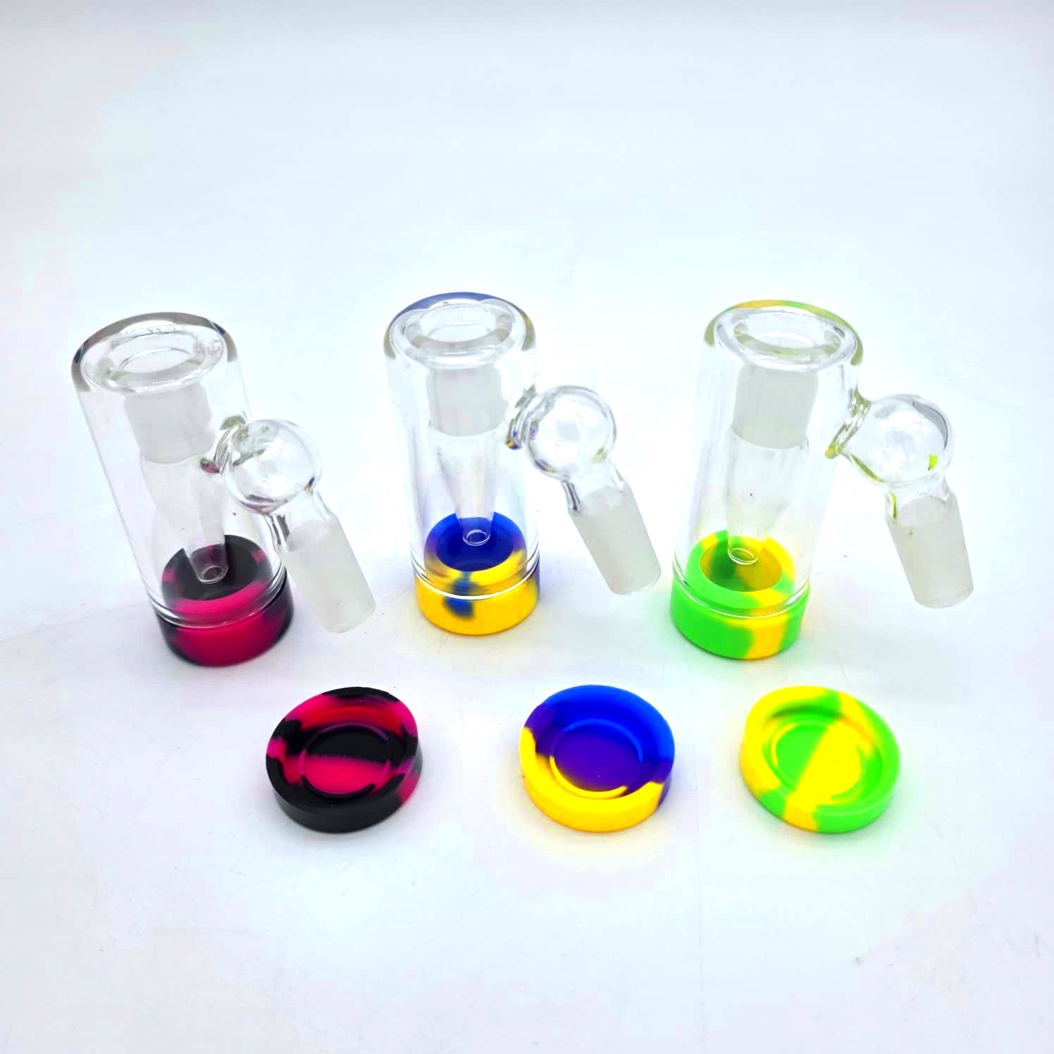 45Degree Ash Catcher 14mm To 14mm With Silicon Container