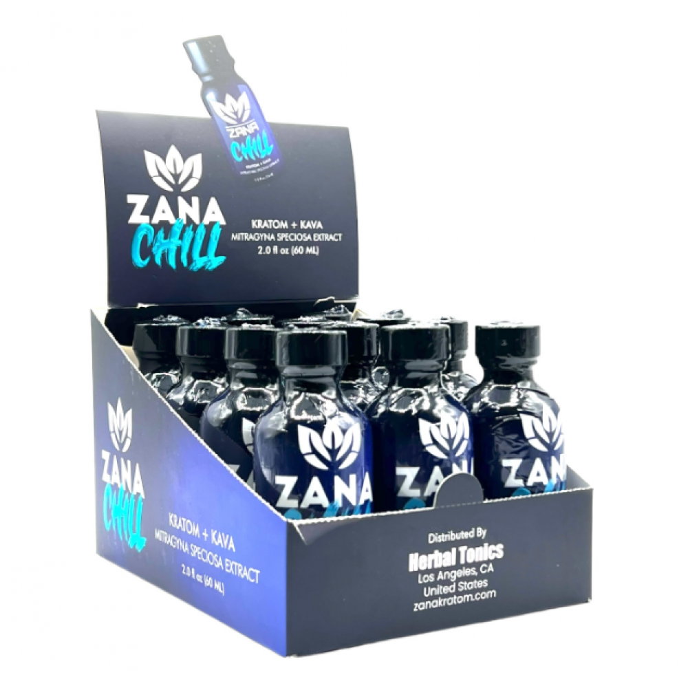 Zana Chill Kratom + Kava Extract 12 ct/Display